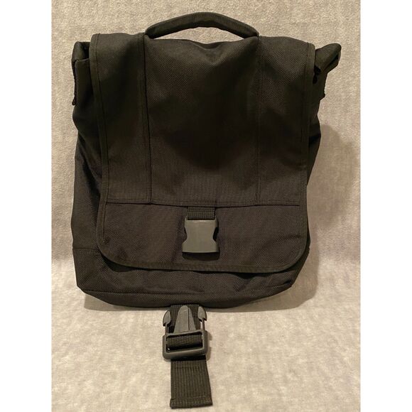 GAP Messenger Bag Shoulder Strap and Satchel Handle Black - Picture 1 of 7